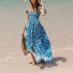 Tiare Hawaii Hollie Printed Maxi Dress Swim Cover-Up